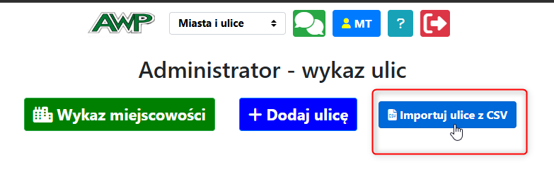 Link do importu z pliku CSV