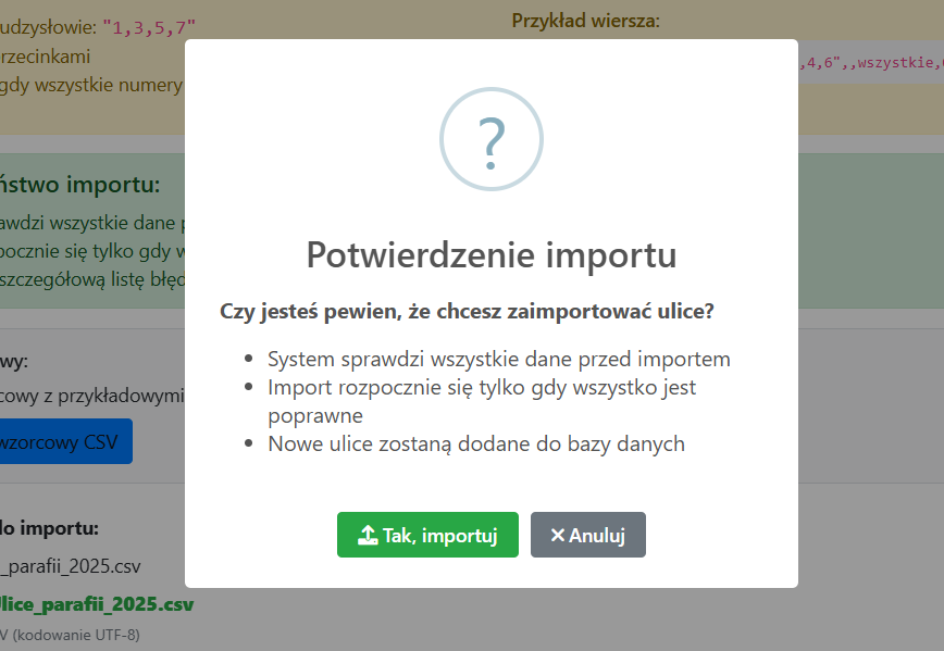 Instrukcja importu przed rozpoczęciem